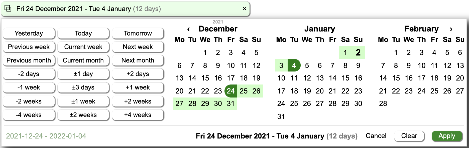 Example of NNM Local date range picker