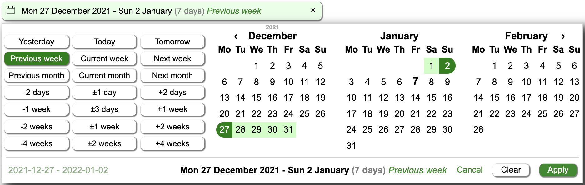 Example of NNM Local date range picker